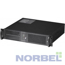 Procase Корпус EM238F-B-0 Корпус 2U Rack server case,съемный фильтр, черный, без блока питания, глубина 380мм, MB 9.6"x9.6"