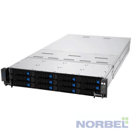 Asus серверная платформа RS720-E10-RS12 3x SFF8643 SAS SATA + 4x SFF8654x8 NVME + 4x SFF8654x4 NVME on the backplane, support 8xNVME to motherboard, 2x 10GbE Intel x710 , 2x 1600W, 401599