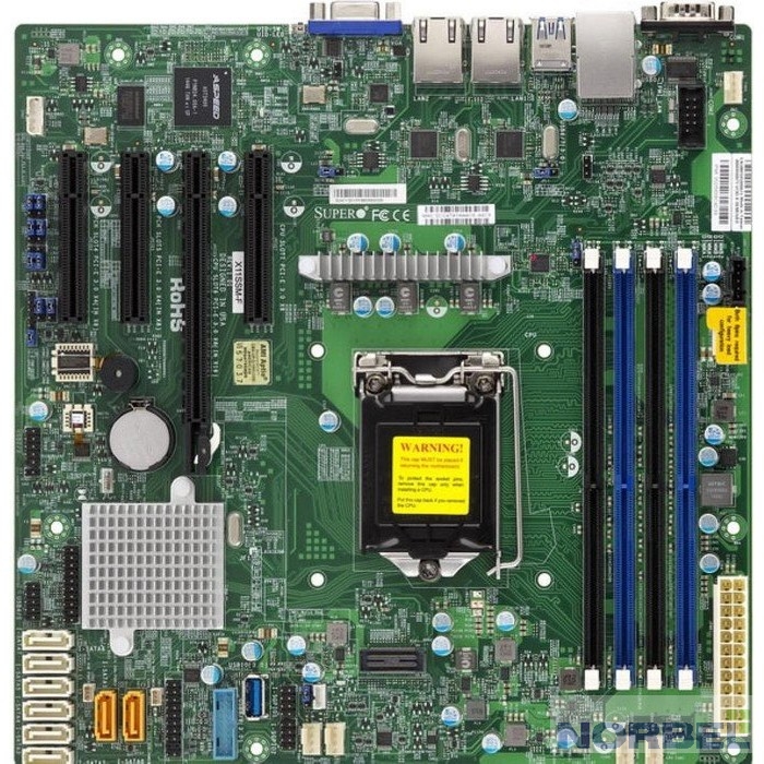 Supermicro Материнская плата MBD-X11SSM-F-B Серверная материнская плата, Single SKT, Intel C236 PCH chipset, 8 x SATA3, 2 x SATA DOM, 2 x GbE LAN, IPMI LAN,mATX Retail.