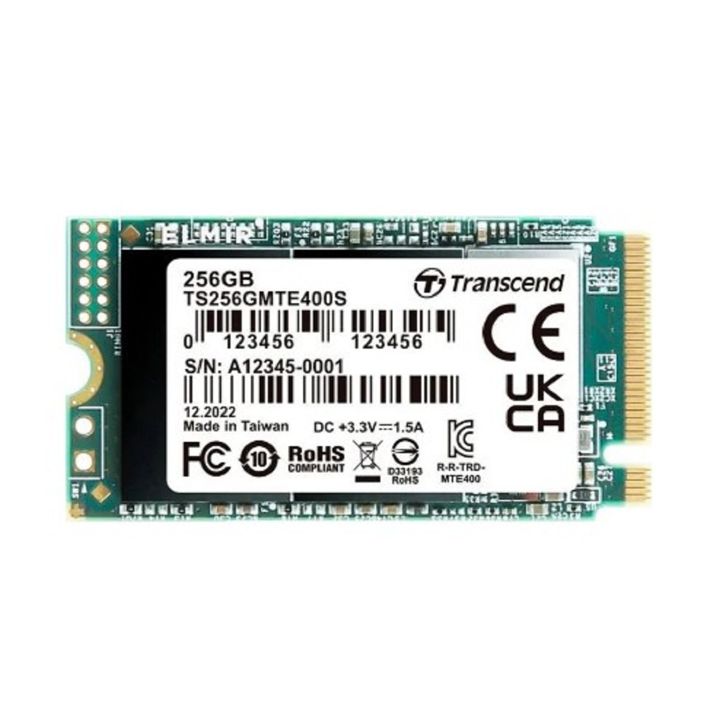 Transcend накопитель SSD 256GB MTE400S, 3D TLC NAND, M.2 2242, PCI-E 4x TS256GMTE400S