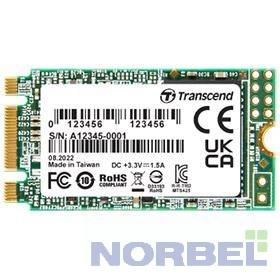 Transcend накопитель SSD 425S, 500GB, M.2 22x42mm , SATA3, 3D TLC, TS500GMTS425S