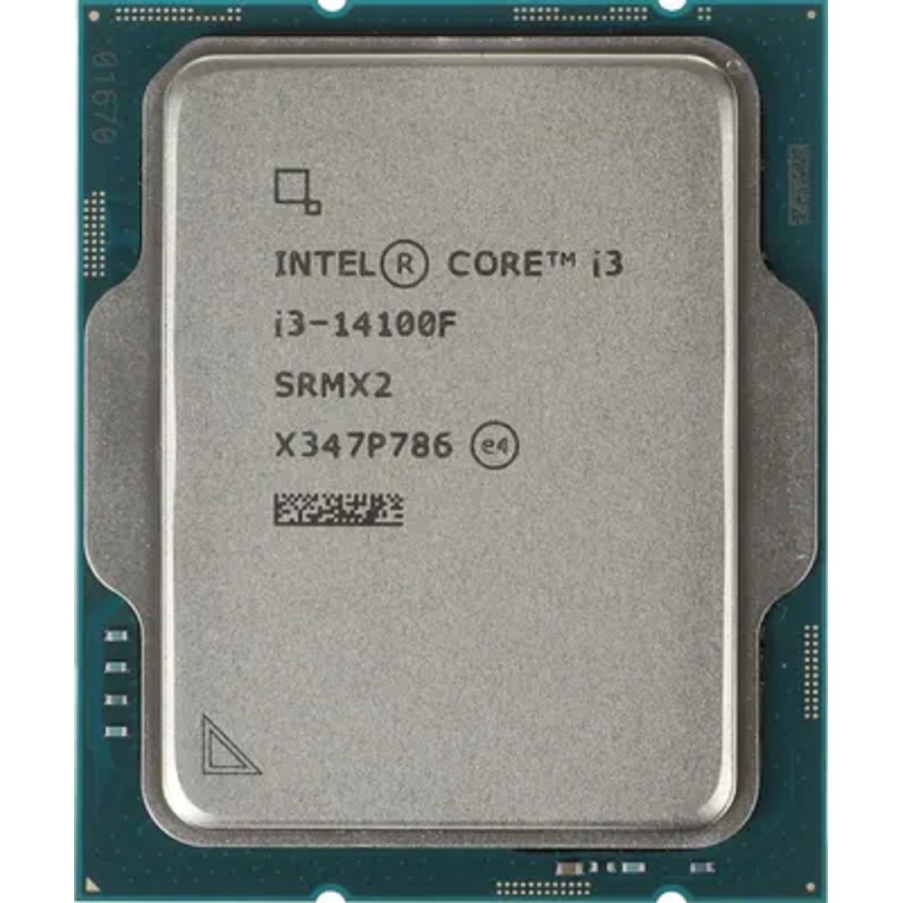 Intel Процессор CPU Core I3-14100F Cores 4 12Мб Socket LGA1700 CM8071505092207