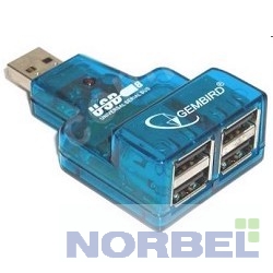 Gembird Контроллер HUB USB2.0 Mini 4-port UHB-CN224