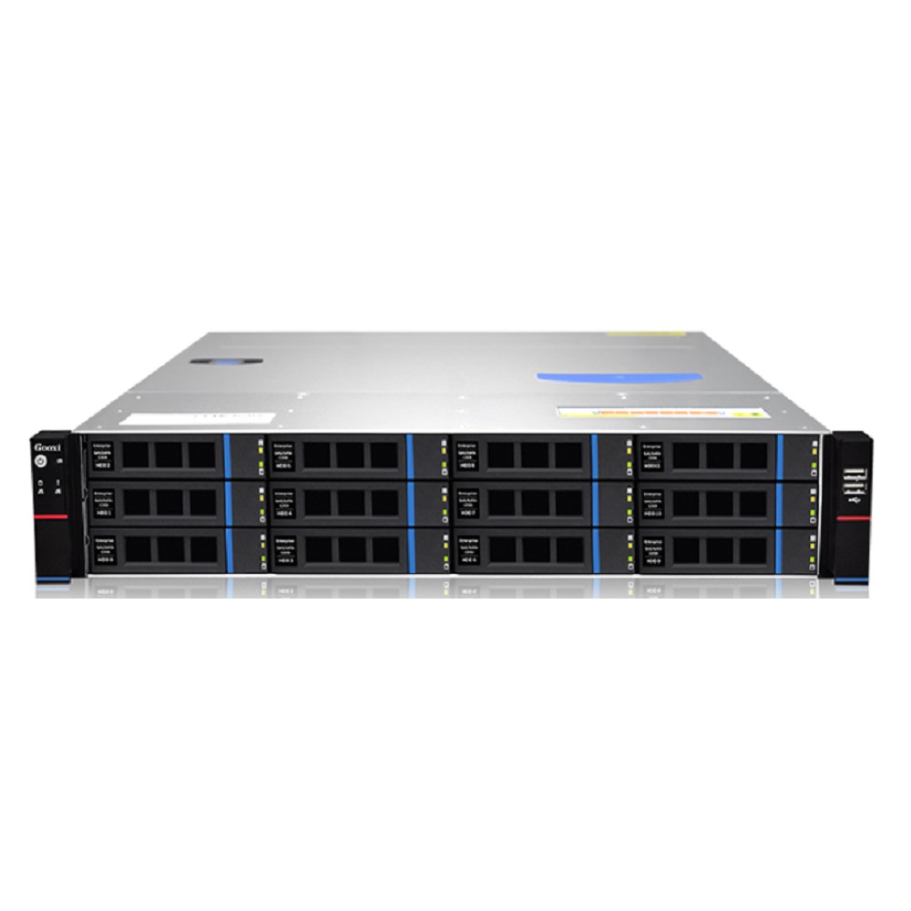 Gooxi Сервер RMC2112-670-HS-D 2U 12x 3.5" 2.5" ; 2x 2.5" rear SAS SATA; 12Gb s passive backplane 3xSFF-8643 ; MB EEB CEB ATX Micro ATX; 7x LP slots; 2x1300W EU power cables , rail