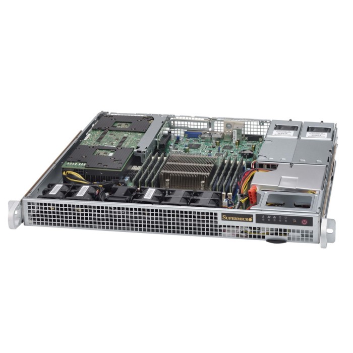 Supermicro Корпус 1U, Support WIO MB, max MB size 12.3" x 13" and Proprietary MB 8" x 13", Up to 2 x 2.5" fixed with bracket, 400W Redundant, 2 full height expansion slot s , 1 low-profile expansion slot s , 4