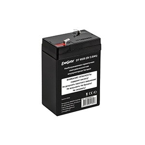 EXEGATE батареи EX282946RUS Аккумуляторная батарея DT 6028 6V 2.8Ah, клеммы F1