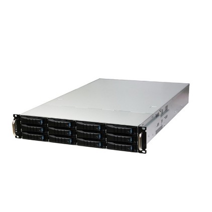 Сервер AIC RSC-2ET XE1-2ET00-18 2U, 12xSATA SAS HS 3,5 2,5"universal bay + 2x2,5" 7mm rear HS bay, up to "12" W x 13H D E-ATX, 12G EOB backplane, Acbel 2U 80OW RPSU platinum,2x 7mm 25" hot-swap OS, rail