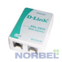 D-Link Модем DSL-30CF RS Сплиттер ADSL2+ Annex A c телефонным кабелем 12 см