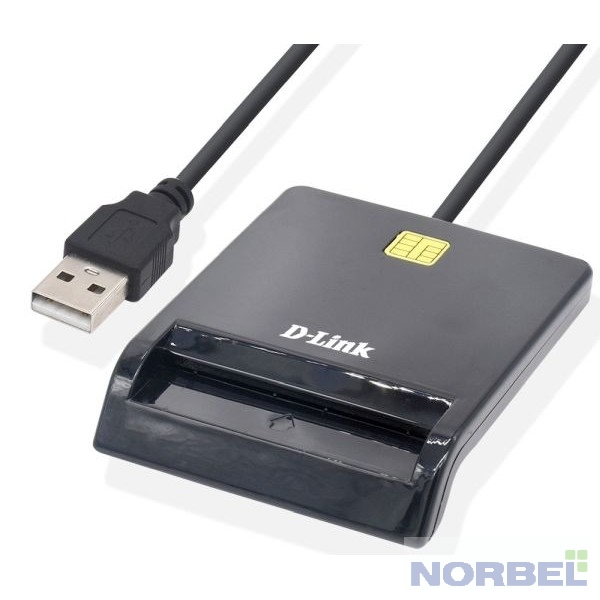 D-Link Сетевое оборудование DCR-100 B1A USB-считыватель контактных смарт-карт