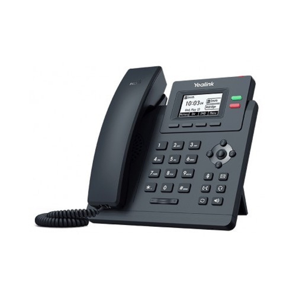 Yealink VoIP-телефон SIP-T31,Телефон SIP 2 линии, БП в комплекте