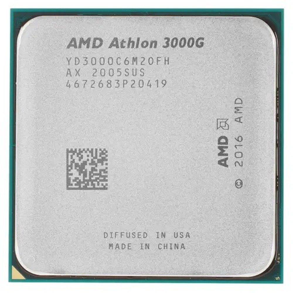 Amd Процессор CPU Athlon 3000G OEM YD3000C6M2OFH 3.5GHz, 5MB, 35W, AM4, with Radeon Vega 3 Graphics
