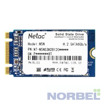 Netac Накопитель SSD mSata N5M 512GB NT01N5M-512G-M3X TLC