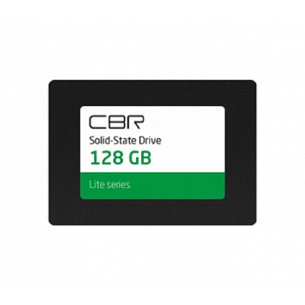 Cbr накопитель SSD-128GB-2.5-LT22, Внутренний SSD-накопитель, серия "Lite", 128 GB, 2.5", SATA III 6 Gbit s, SM2259XT, 3D TLC NAND, R W speed up to 550 520 MB s, TBW TB 64