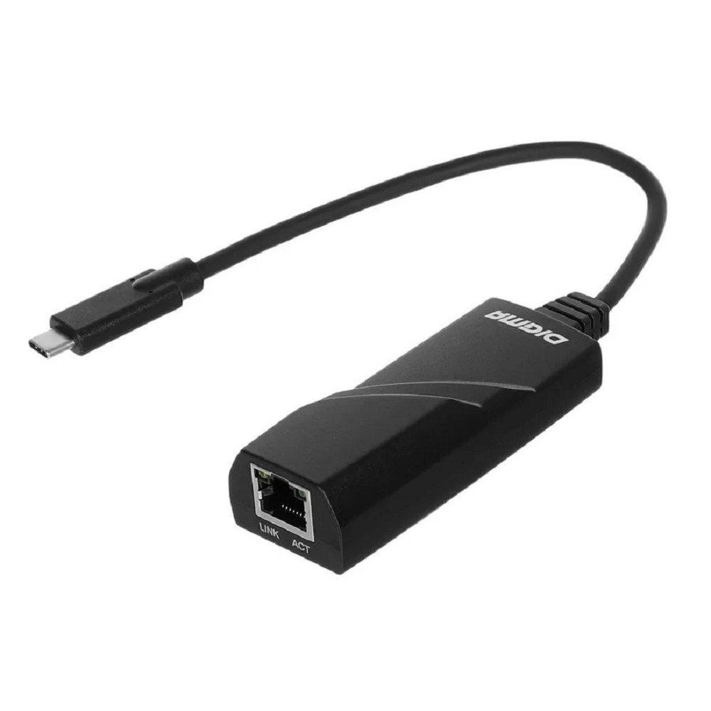 Digma Сетевое оборудование D-USBC-LAN1000 Net Adapter Gigabit Ethernet USB Type-C pack:1pcs