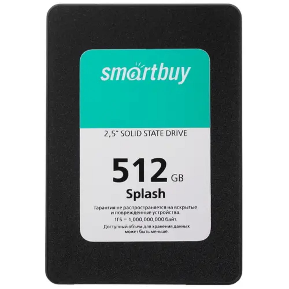 Smart buy накопитель Smartbuy SSD 512Gb Splash SBSSD-512GT-MX902-25S3