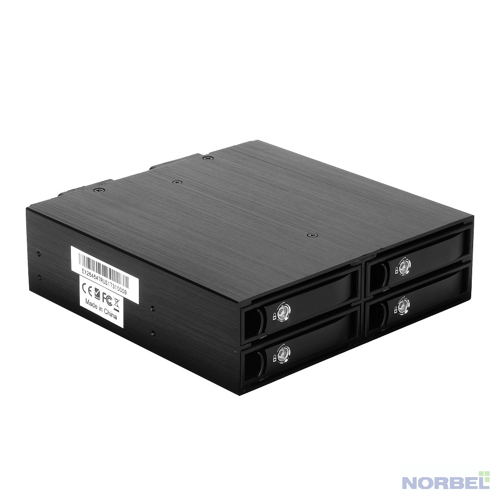 EXEGATE Контейнер для HDD EX264647RUS Корзина для HDD HS425-01 универсальная, на 4 2,5" SATA SAS HDD, занимает 1 5,25" отсек
