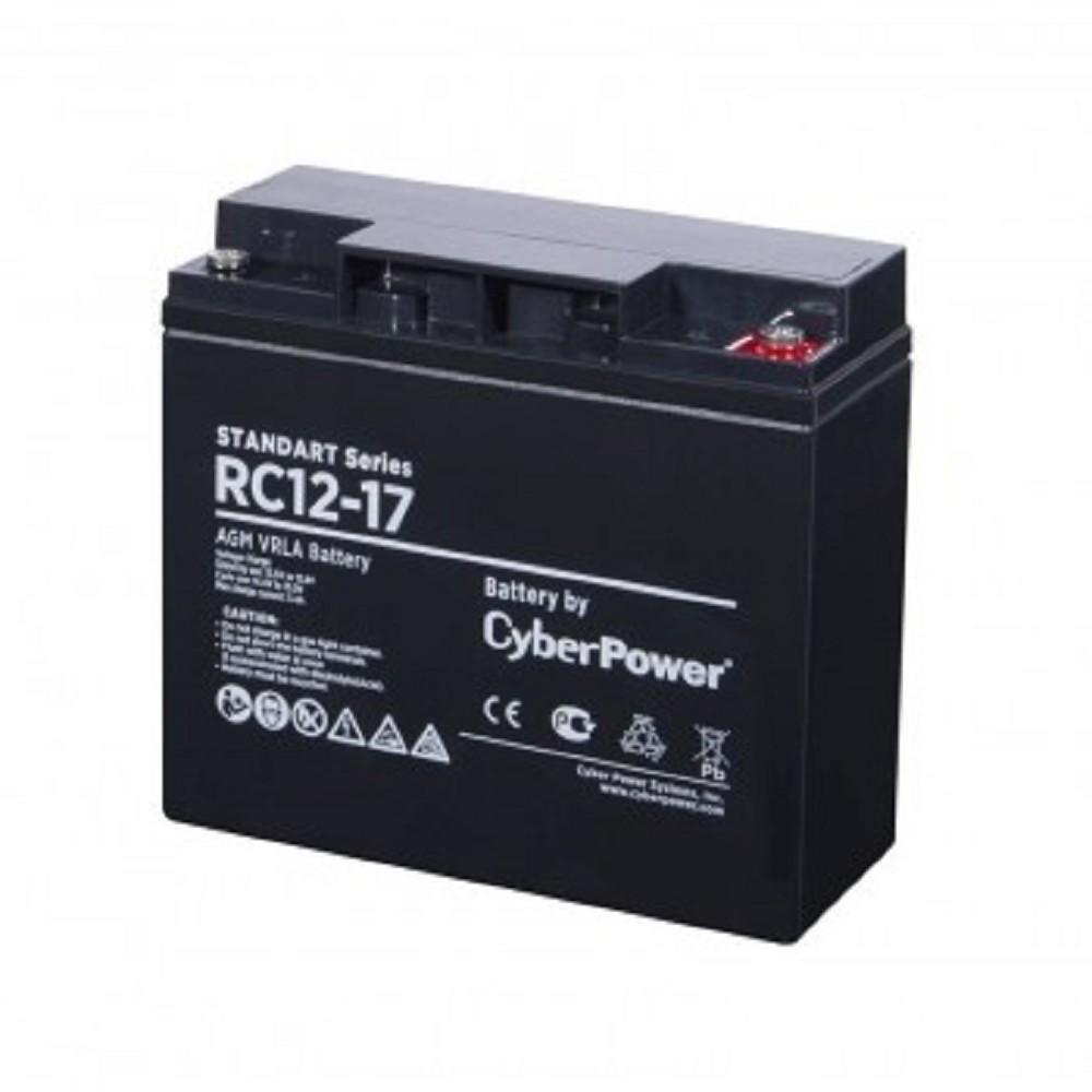 CyberPower батареи комплектующие к ИБП Аккумуляторная батарея RC 12-17 12V 17Ah