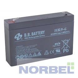 B.B. Battery батареи Аккумулятор HR 9-6 6V 9 8 Ah