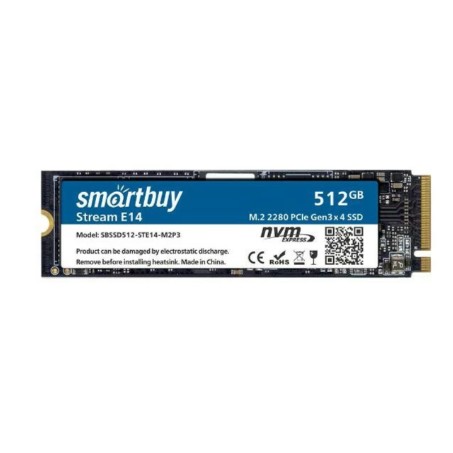 Smart buy накопитель Smartbuy M.2 SSD 512Gb Stream E14 SBSSD512-STE14-M2P3 NVMe PCIe3