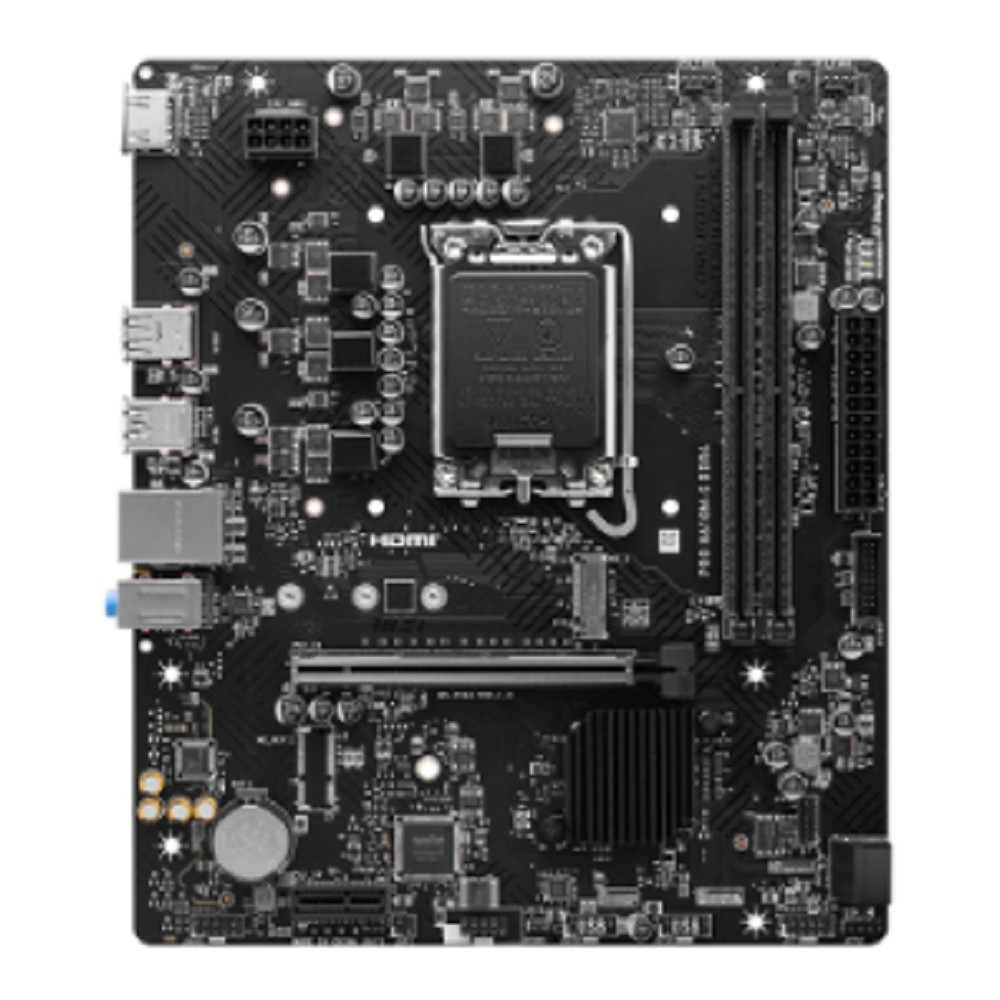 MicroStar Материнская плата MSI PRO H610M-S DDR4 H610, LGA1700, 2 DDR4, 1 PCIEx16, 1 PCIEx1, 1 M.2, 2 USB3.2Gen1, 4 USB2.0, 2 SATA3.0, 1G, HDMI, M-ATX, RTL