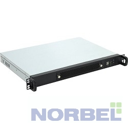 Procase Корпус UM130-B-0, Корпус 1U rear front-access server case, черный, без блока питания, глубина 300мм, MB 9.6"x9.6"