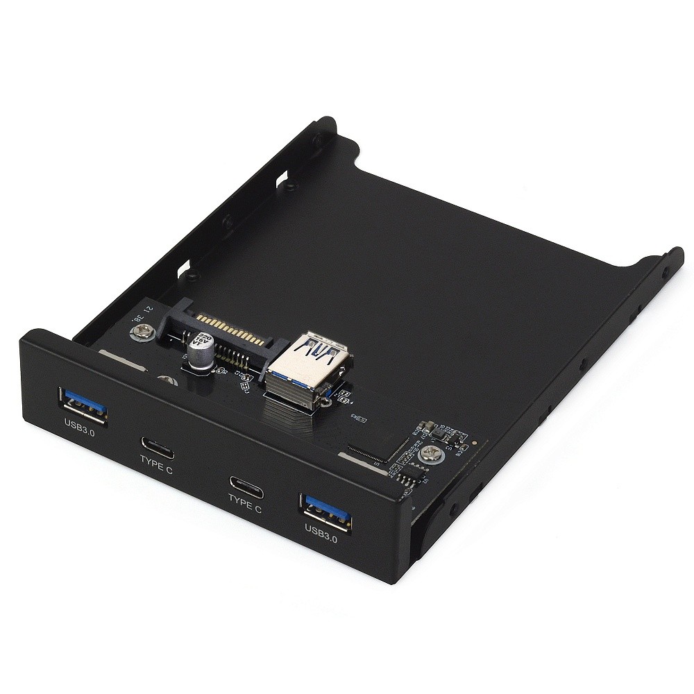 Crown вентилятор Панель CM-CP3.5U32C2 2 порта USB 3.0 и два высокоскоростных порта Type-C во внешний отсек 3.5"